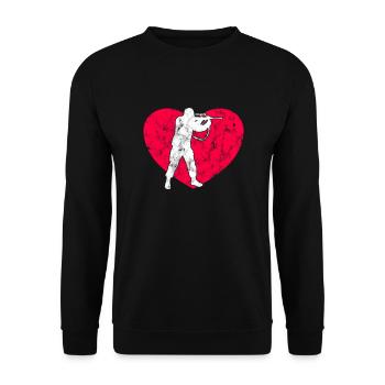 Soldier - Unisex Sweatshirt - black - Front - Alina (178cm) & Michal (187cm)