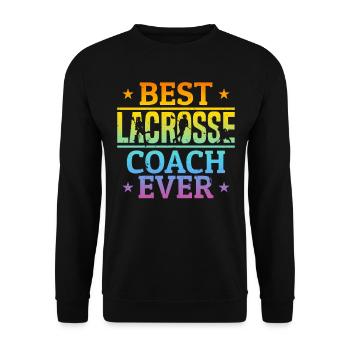 Lacrosse Player Lacrosse Coach - Best Lacrosse Coa - Unisex Sweatshirt - black - Front - Alina (178cm) & Michal (187cm)