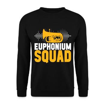 Euphonium baritone tenor horn - Unisex Sweatshirt - black - Front - Alina (178cm) & Michal (187cm)