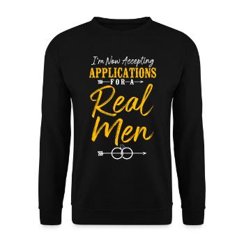 Happy Divorce Party I'm Now - Unisex Pullover - Schwarz - Vorne - Alina (178cm) & Michal (187cm)