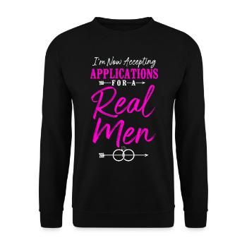 Happy Divorce Party I'm Now - Unisex Pullover - Schwarz - Vorne - Alina (178cm) & Michal (187cm)