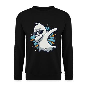 Ghost Dabbing Halloween Dabbing Dab Ghost - Sweat-shirt Unisexe - noir - Devant - Alina (178cm) & Michal (187cm)