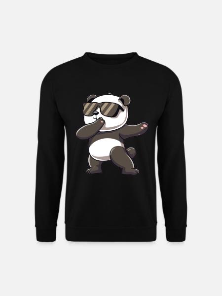 Panda Dabbing Panda Pandas Panda Baby - Unisex Pullover - Schwarz