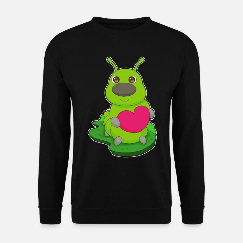 Raupe Herz - Unisex Pullover - Schwarz