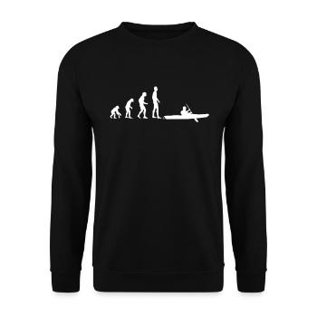 Kajak Evolution Paddeln Kanu - Unisex Pullover - Schwarz - Vorne - Alina (178cm) & Michal (187cm)
