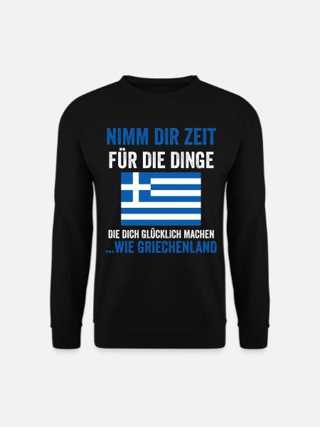 Griechen Grieche Griechenland - Unisex Pullover - Schwarz