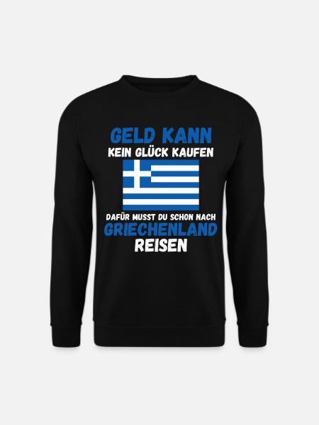 Griechen Grieche Griechenland - Unisex Pullover - Schwarz