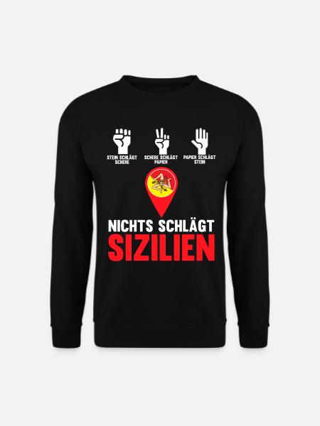 Sizilianer Sizilianisch Sizilien - Unisex Pullover - Schwarz