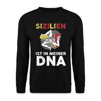 Sicile Sicilienne Sicile - Sweat-shirt Unisexe - noir - Devant - Alina (178cm) & Michal (187cm)