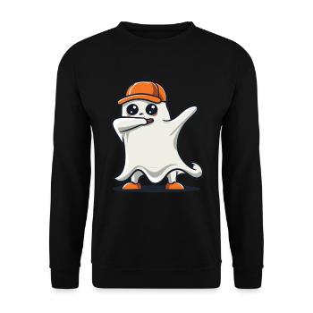 Ghost Dabbing Halloween Dabbing Dab Ghost - Sweat-shirt Unisexe - noir - Devant - Alina (178cm) & Michal (187cm)