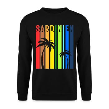 Sardinia Island Sardegna Italy Holiday Idea - Unisex Sweatshirt - black - Front - Alina (178cm) & Michal (187cm)