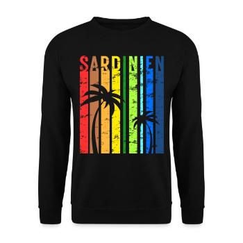 Sardinien Insel Sardegna Italien Urlaub Idee - Unisex Pullover - Schwarz - Vorne - Alina (178cm) & Michal (187cm)