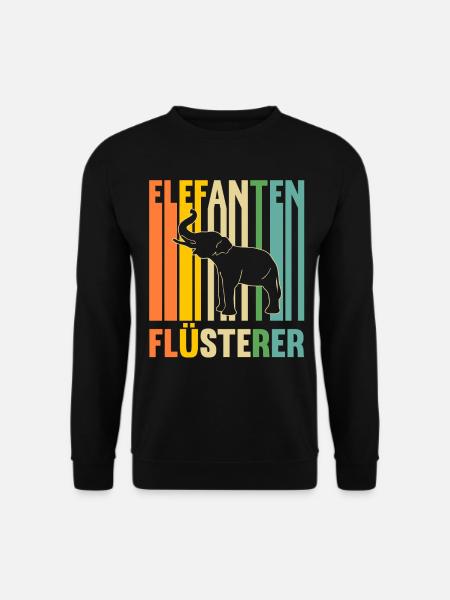 Elefant Elefanten - Unisex Pullover - Schwarz
