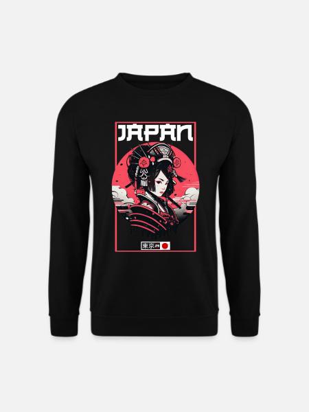 Asia 80s Japanese Retro Samurai Samurai - Unisex Sweatshirt - black