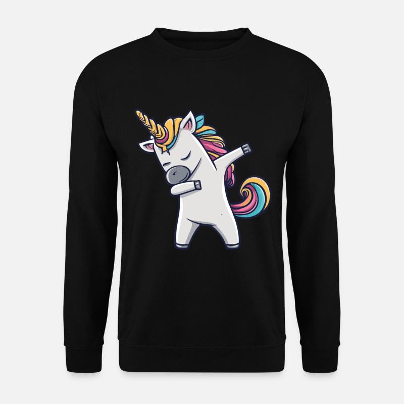 Dabbing Licorne Licorne Dab Dabbing Trend Dance - Sweat-shirt Unisexe - noir