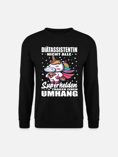 Diätassistentin Nicht Alle Superhelden Umhang - Unisex Pullover - Schwarz