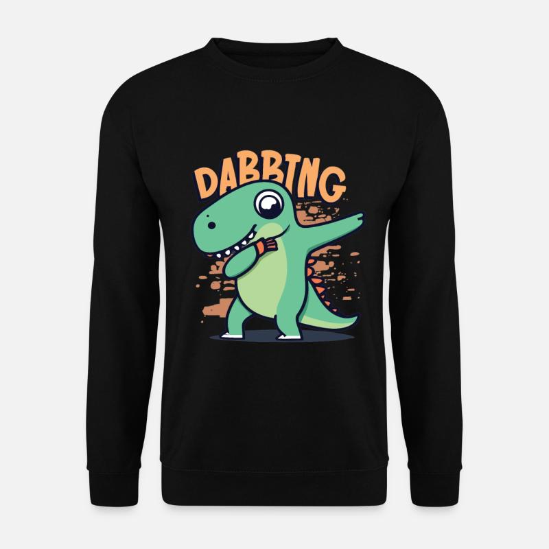 Dabbing Dinosaur Trex - Sweat-shirt Unisexe - noir