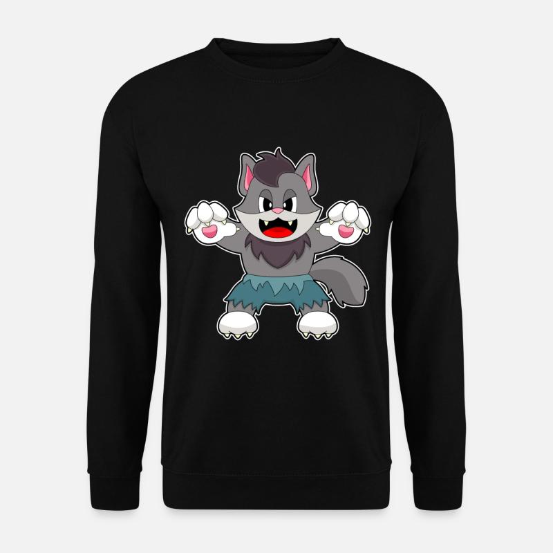 Chat Halloween - Sweat-shirt Unisexe - noir