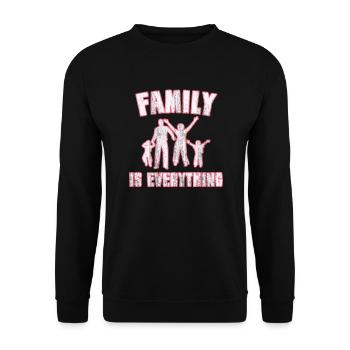 The Spruch family - Unisex Sweatshirt - black - Front - Alina (178cm) & Michal (187cm)