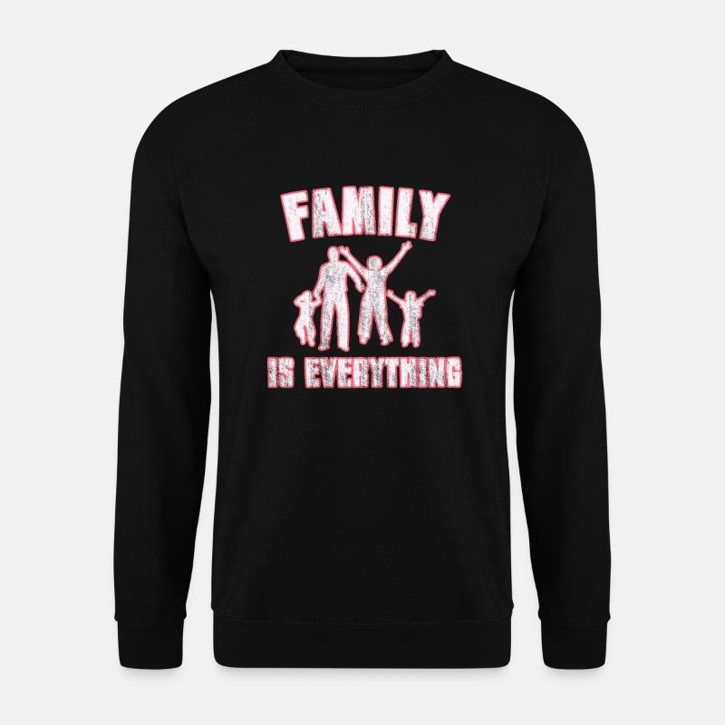 Familie Spruch - Unisex Pullover - Schwarz