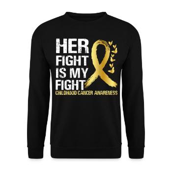 Lutte contre le cancer infantile - Sweat-shirt Unisexe - noir - Devant - Alina (178cm) & Michal (187cm)