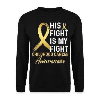 Lutte contre le cancer infantile - Sweat-shirt Unisexe - noir - Devant - Alina (178cm) & Michal (187cm)