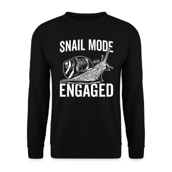 Snail Lover Snail Mode - Sweat-shirt Unisexe - noir - Devant - Alina (178cm) & Michal (187cm)