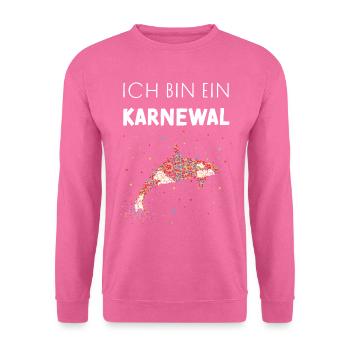 Kölner Karneval Fasching Konfetti Wal Narrenkappe - Unisex Pullover - Pink - Vorne