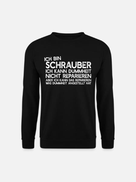 Kfz Schrauber Automechaniker Kfz-Mechaniker Spruch - Unisex Pullover - Schwarz