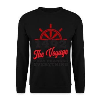 1492: The journey that changed everything - Unisex Sweatshirt - black - Front - Alina (178cm) & Michal (187cm)