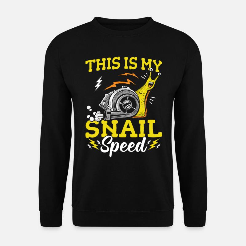 Snails Lovers Snail Speed Sluggish - Unisex Sweatshirt - black