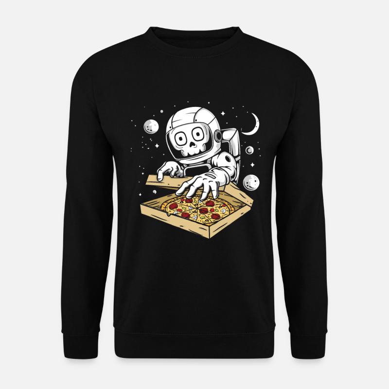 Astronaut pizza - Unisex Sweatshirt - black