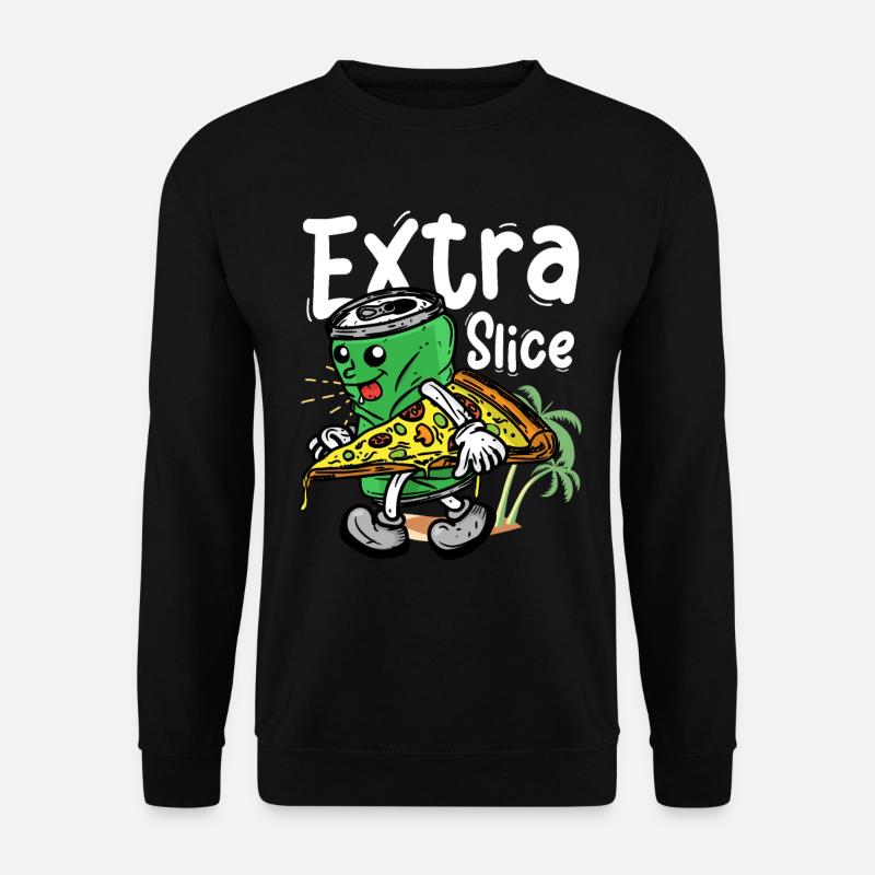 Extra slice - Unisex Sweatshirt - black