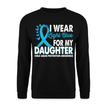 Wear light blue for Month of Enlightenment - Unisex Sweatshirt - black - Front - Alina (178cm) & Michal (187cm)