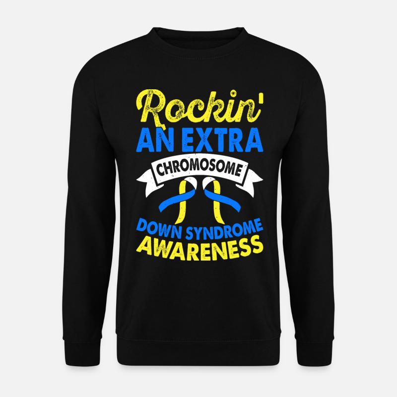 Zusätzliches Chromosomen-down-syndrom Bewusstsein - Unisex Pullover - Schwarz