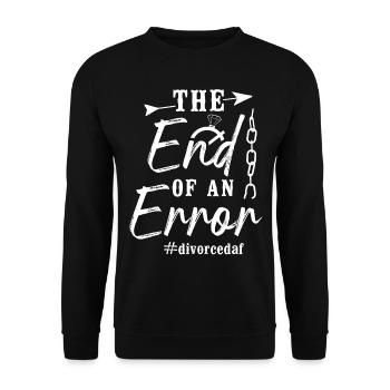 Happy Divorce Party The End Of An - Unisex Sweatshirt - black - Front - Alina (178cm) & Michal (187cm)