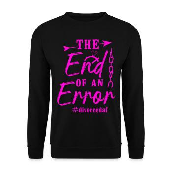 Happy Divorce Party The End Of An - Unisex Sweatshirt - black - Front - Alina (178cm) & Michal (187cm)