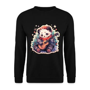 Panda Panda Ours Panda Bébé Pandas Panda Animal - Sweat-shirt Unisexe - noir - Devant - Alina (178cm) & Michal (187cm)