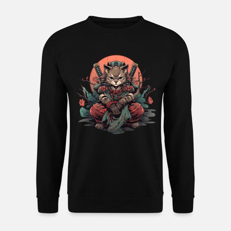 Chat d’Asie Samouraï japonais Samouraï - Sweat-shirt Unisexe - noir