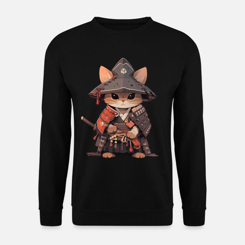 Chat d’Asie Samouraï japonais Samouraï - Sweat-shirt Unisexe - noir