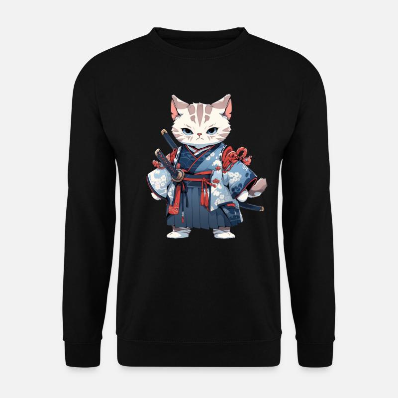 Chat d’Asie Samouraï japonais Samouraï - Sweat-shirt Unisexe - noir