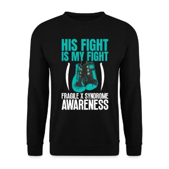 Awesome Glove Art for Fighters - Fragiles - Unisex Sweatshirt - black - Front - Alina (178cm) & Michal (187cm)