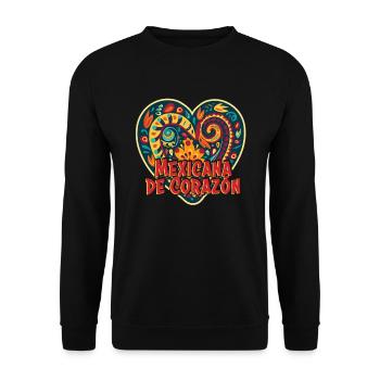 Mexico beach holiday by the sea design beach motif - Unisex Sweatshirt - black - Front - Alina (178cm) & Michal (187cm)