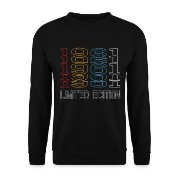 Edition Limitée 1961 Anniversaire 1961 Vintage Rétro - Sweat-shirt Unisexe - noir - Devant - Alina (178cm) & Michal (187cm)