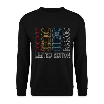 Edition Limitée 1962 Anniversaire 1962 Vintage Rétro - Sweat-shirt Unisexe - noir - Devant - Alina (178cm) & Michal (187cm)