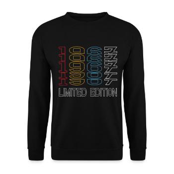 Edition Limitée 1967 Anniversaire 1967 Vintage Rétro - Sweat-shirt Unisexe - noir - Devant - Alina (178cm) & Michal (187cm)