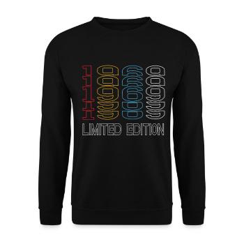 Edition Limitée 1969 Anniversaire 1969 Vintage Rétro - Sweat-shirt Unisexe - noir - Devant - Alina (178cm) & Michal (187cm)