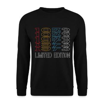 Edition Limitée 1973 Anniversaire 1973 Vintage Rétro - Sweat-shirt Unisexe - noir - Devant - Alina (178cm) & Michal (187cm)