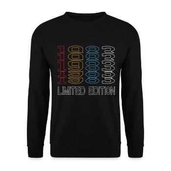 Limited Edition 1983 Birthday 1983 Vintage Retro - Unisex Sweatshirt - black - Front - Alina (178cm) & Michal (187cm)