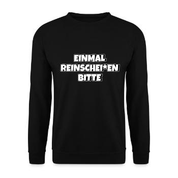 Frisör Meme Friseur Lustige Frisur - Unisex Pullover - Schwarz - Vorne - Alina (178cm) & Michal (187cm)